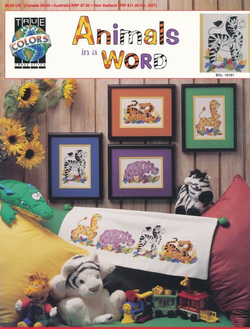 True Colors Cross Stitch - Animals in a Word