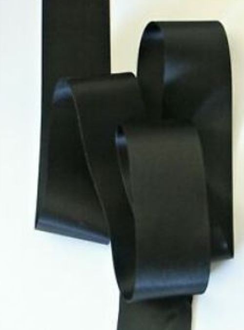 Blanket Binding Black 36mm Folded