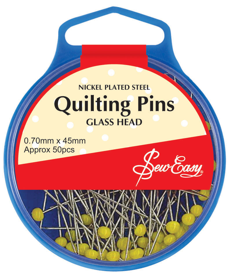 Sew Easy Glass Head Quilting Pins