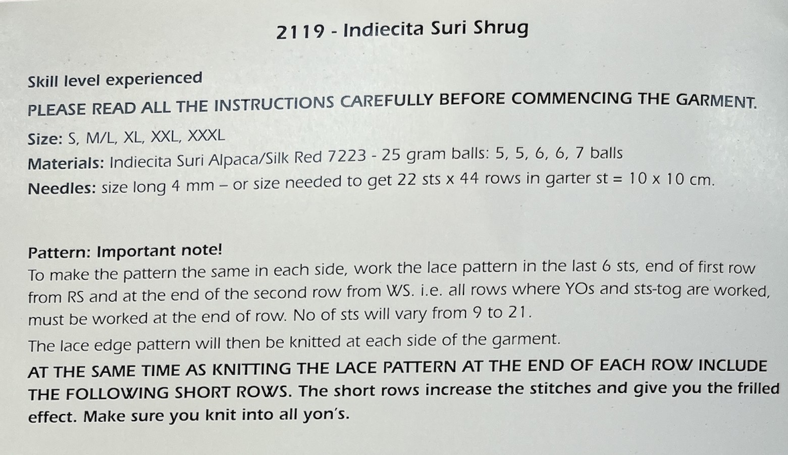size guide