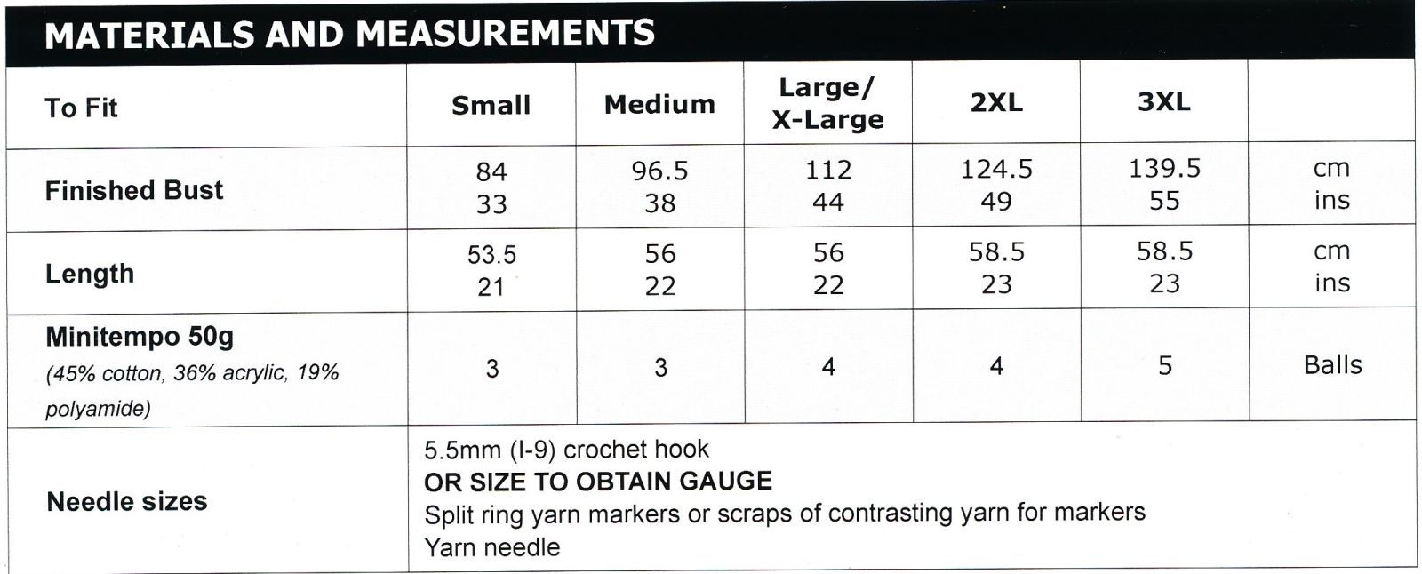 size guide