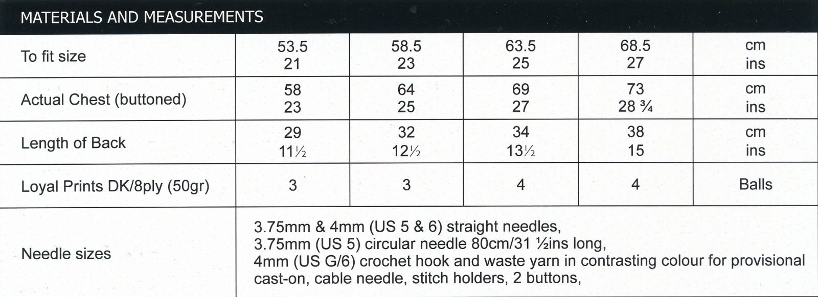 Size Guide