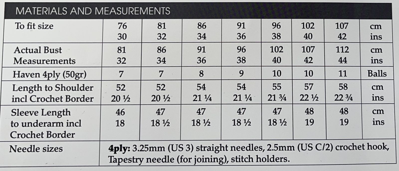 Size Guide