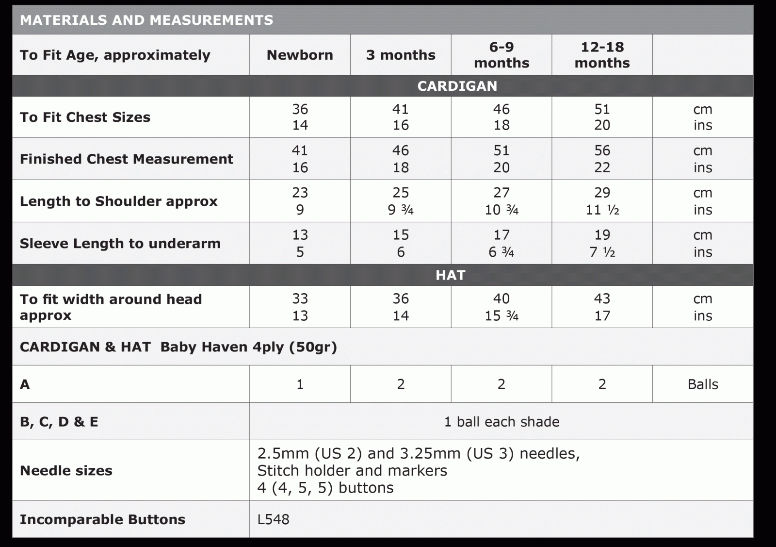 size guide