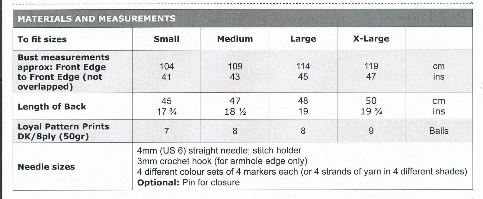 Size Guide