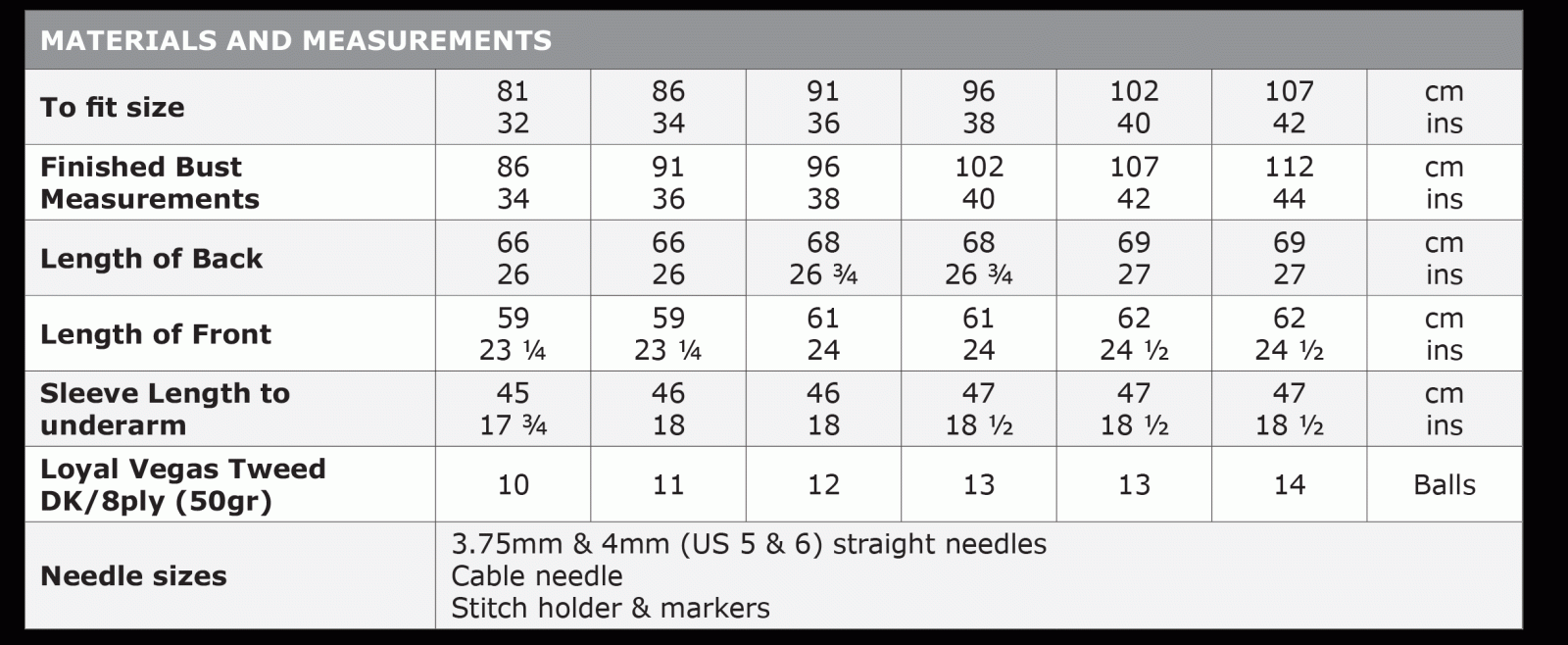 Size Guide