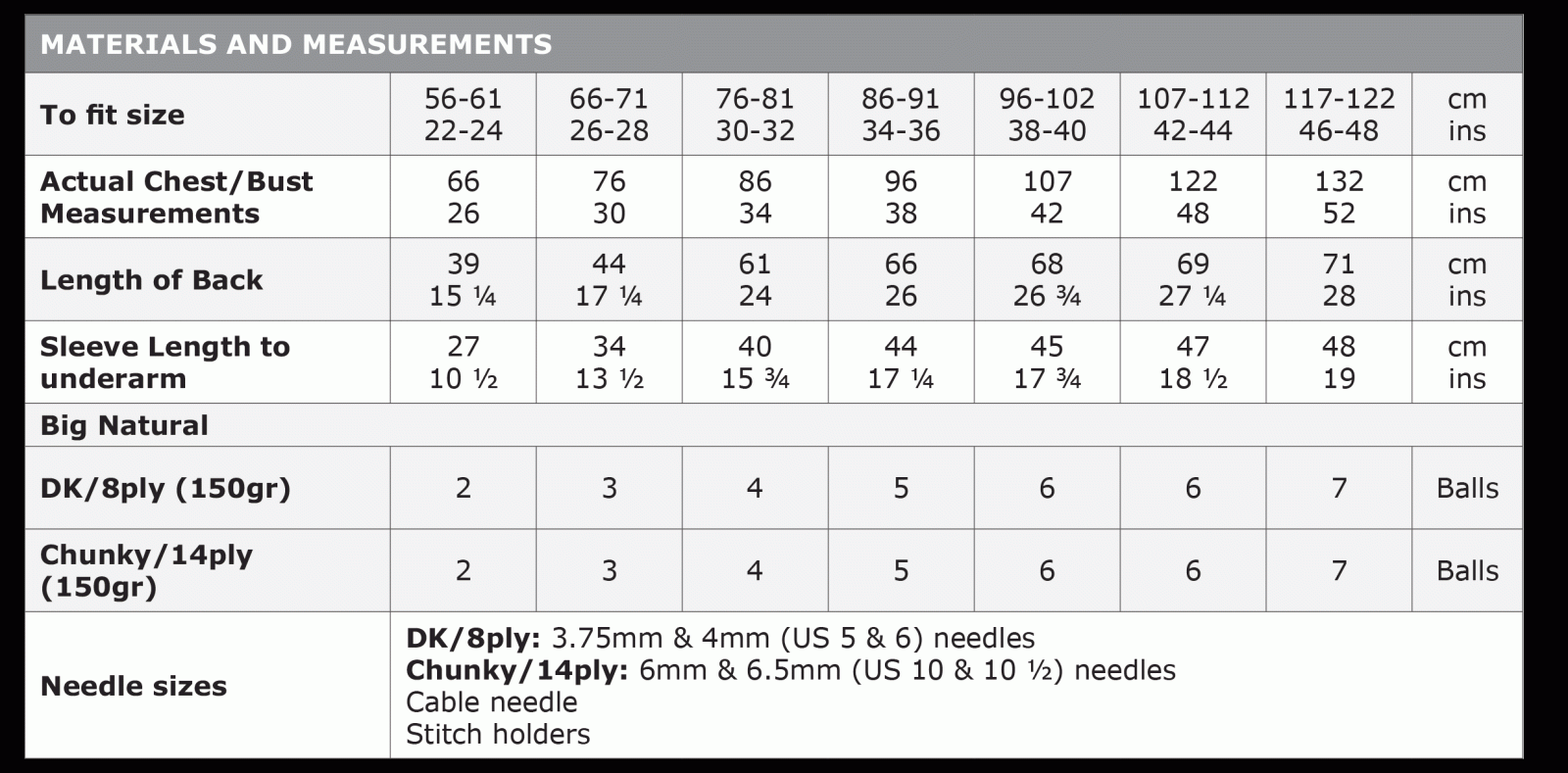 Size Guide