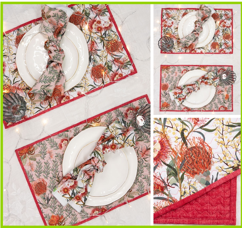 Christmas Placemats & Napkins– Free Pattern Download