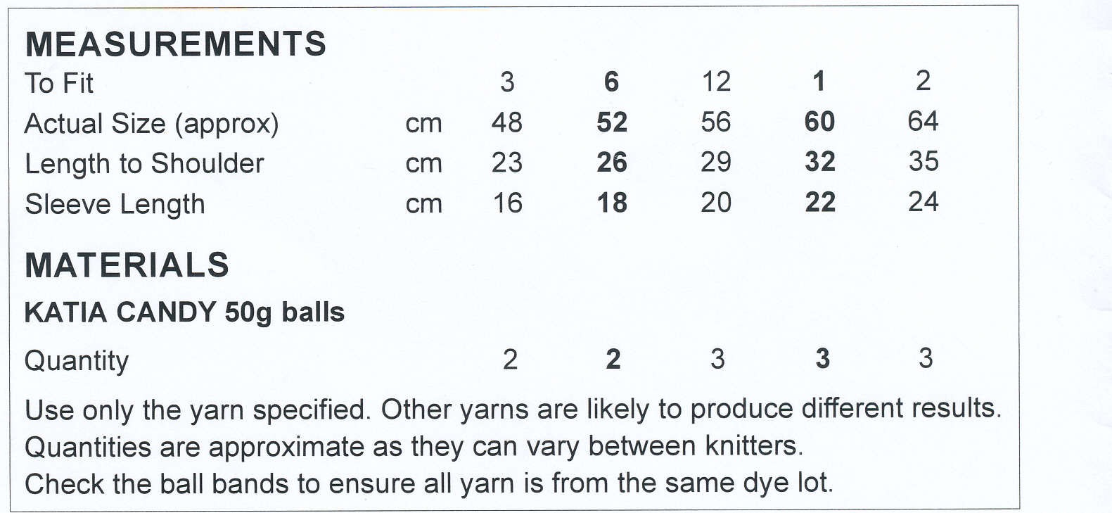 Size guide