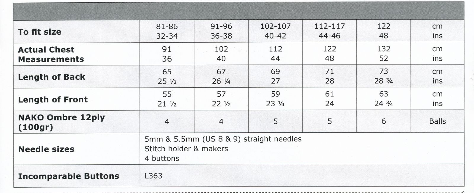 Size Guide