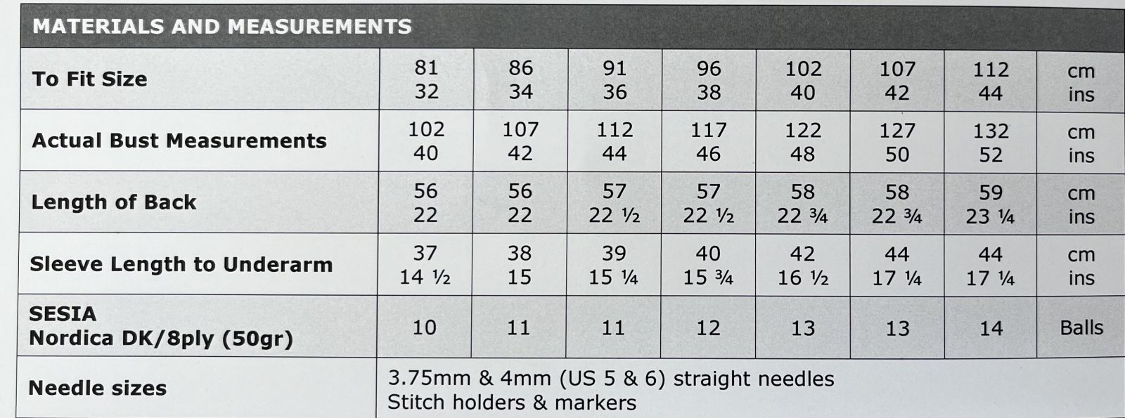Size Guide