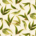 Gum Leaves – Ivory/Green (0016-13) 