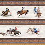 Rodeo Dreams – Western Border Print Fabric (10” Scenic Rows)