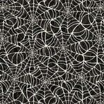 Fat Quarter - Creepsville - 30206-K - Spiderweb - Charcoal