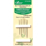 Clover Self Threading Needles - Assorted Sizes