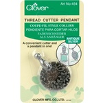 Clover Thread Cutter Pendant - Antique Silver