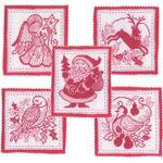 Simply Red Ornaments Cross Stitch Pattern