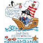 Pirate Birth Record Cross Stitch Pattern