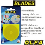 OLFA Rotary Cutter Replacement Blade 60mm Large