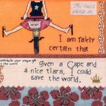 Cape and Tiara - Beaded Counted Cross Stitch Kit - Mill Hill - Curly Girl Everyday Series