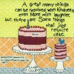 Cake Required - Beaded Counted Cross Stitch Kit - Mill Hill - Curly Girl Everyday Series