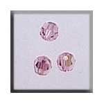 Crystal Treasures 13021 Round Light Rose AB 4mm