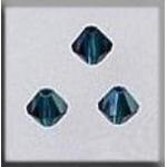 Crystal Treasures 13025 Emerald 2AB Rondele 4mm