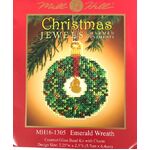 Mill Hill Emerald Wreath - Beaded Glass Bead Kit with Charm