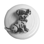 Button - 22mm Dog White