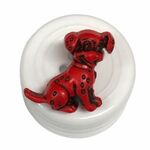 Button - 22mm Dog Red