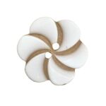 Button - 25mm Flower Cream