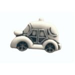 Button - 16mm Car White
