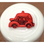 Button - 16mm Car Red