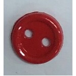Button - 7mm Round Red