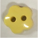 Button - 6mm Flower Yellow