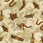 Fat Quarter - Gooloo Print 102 Cream