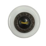 Button - 15mm Ant Gold/Brown