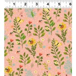 Fabric - Garden Notes Cotton by Diane Neukirch