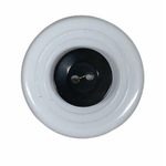 Button - 13mm 2 Hole Black