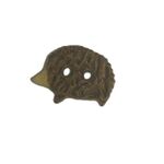 Button - Hegdehog 15mm W x 10mm H