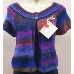 Glenmattim Crafts Handknitted Silk, Wool & Mohair Noro Jacket