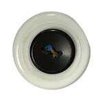 Button - 14mm Black Rounded