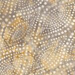 Fabric - WP Backing 108" Diagonal Dots Gray/Gold