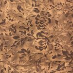 Fabric - WB Printed 280cm Suede Floral Brown