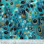 Fat Quarter - Enchanted Aqua 54025DM-1