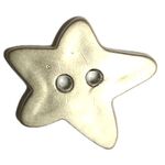 Button - Star Silver