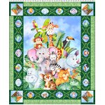 Fabric - Jungle Friends - 1JF-1 Large Panel