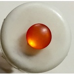 Button - 8mm Orange Matt