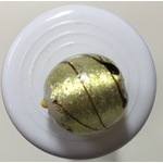 Button - 20mm Gold Brown Swirl