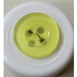 Button - 8mm Yellow - Two holes in button only